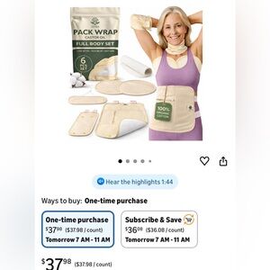 New - castor oil wraps